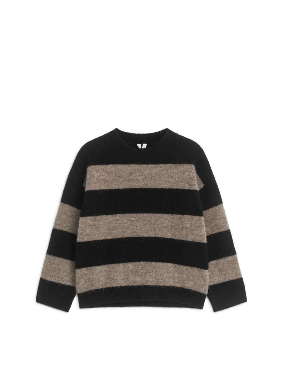 Børn Arket Toppe og sweatshirts | Stribet Uld-Alpaka Jumper