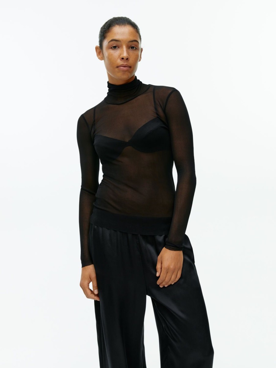 Kvinder Arket Loungewear | Silke Roll-Neck Top