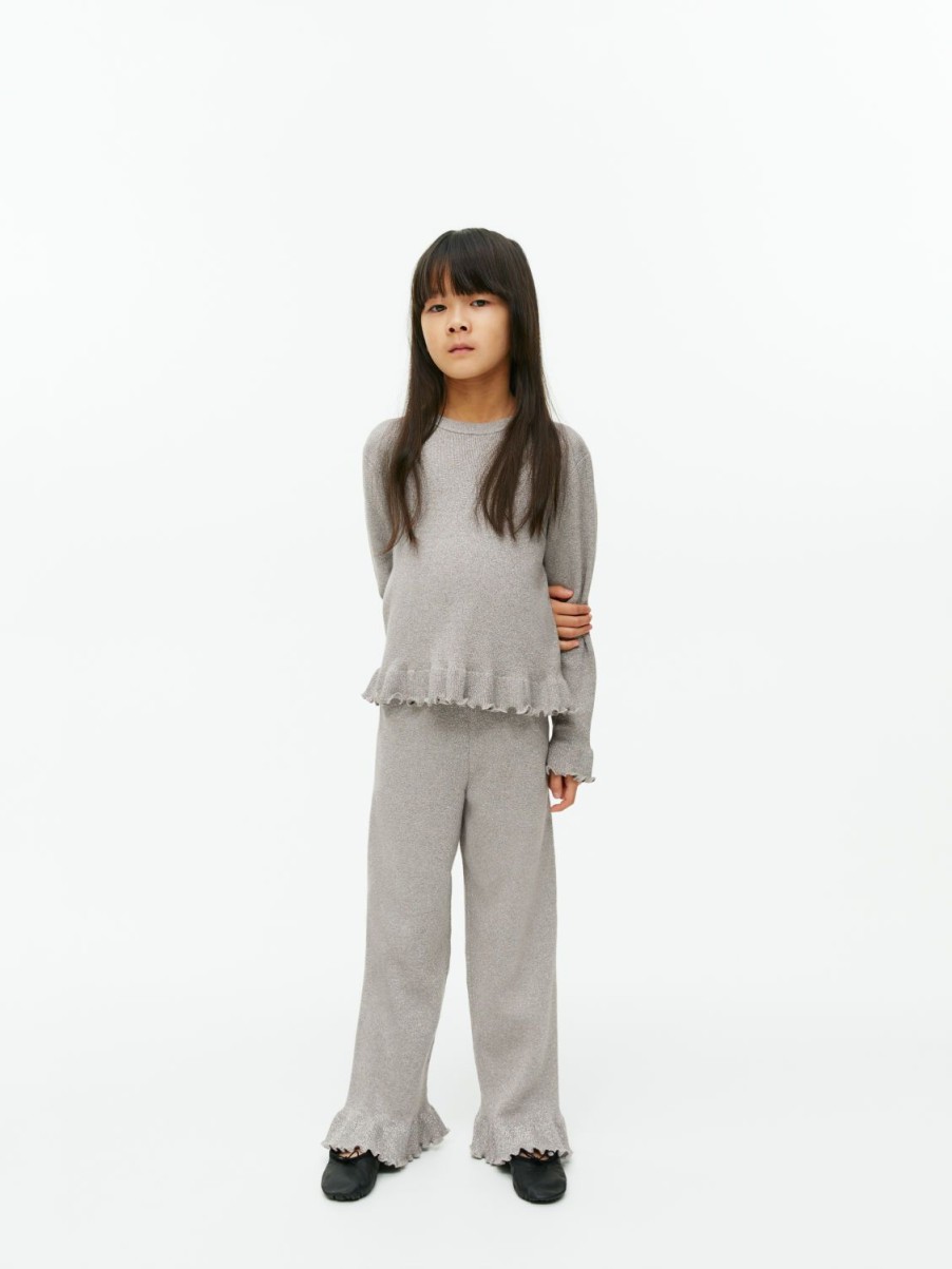 Børn Arket Toppe og sweatshirts | Metallic Frill Jumper