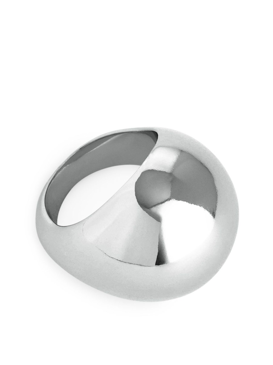 Kvinder Arket Smykker | Forsølvet Chunky Sphere Ring