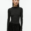 Kvinder Arket Strik | Mock-neck uldtop