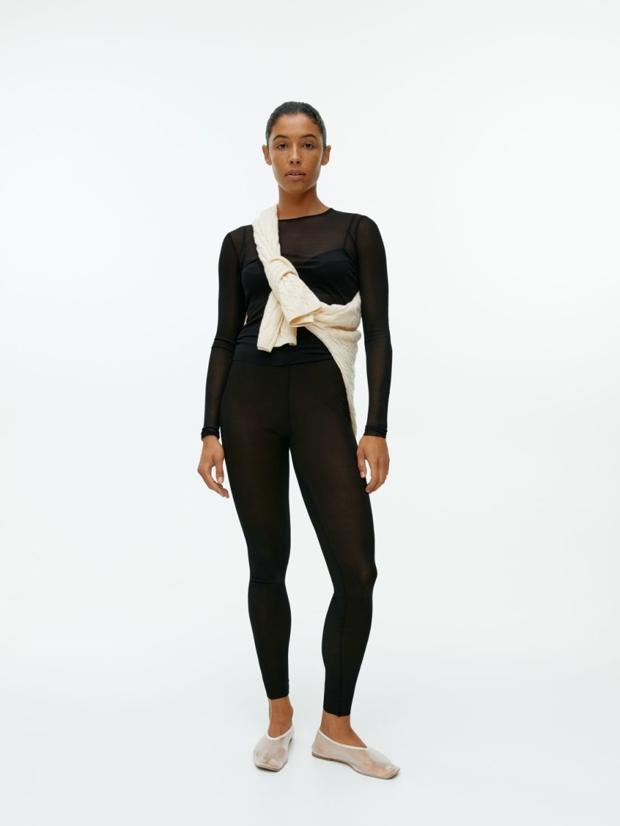 Kvinder Arket Loungewear | Rib Silk Tights