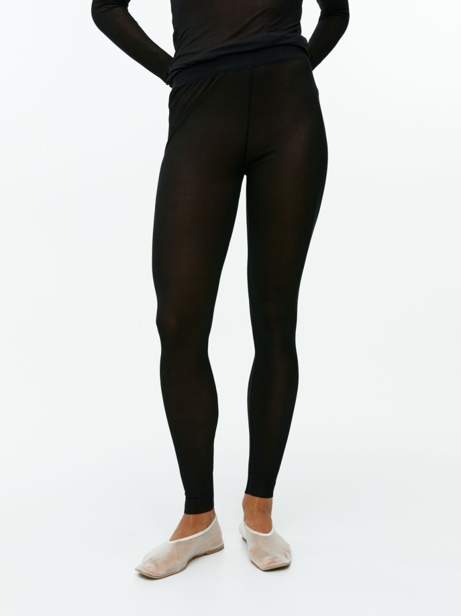 Kvinder Arket Loungewear | Rib Silk Tights