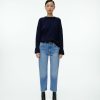 Kvinder Arket Jeans nye | ROSE Cropped Straight Stretch Jeans