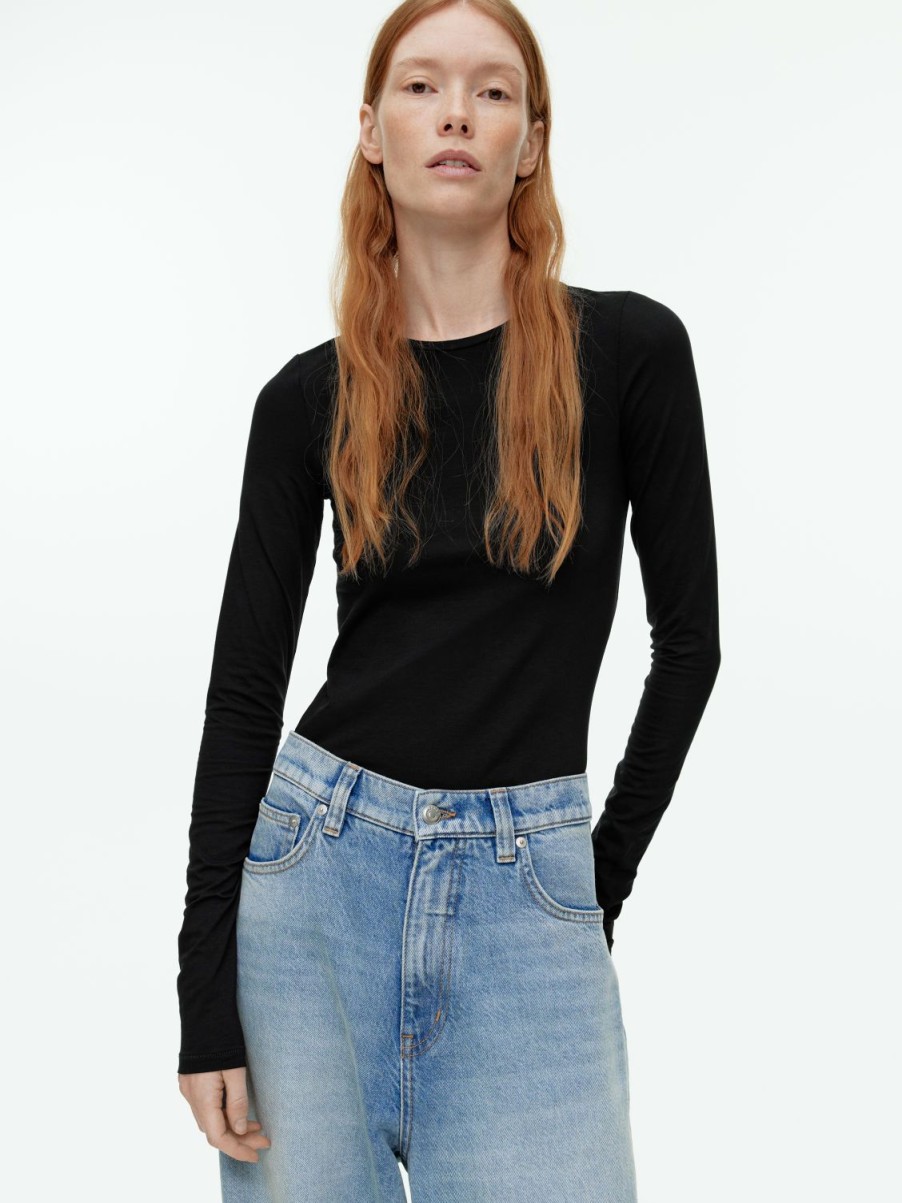 Kvinder Arket Toppe Ny | Bomuld Stretch Top