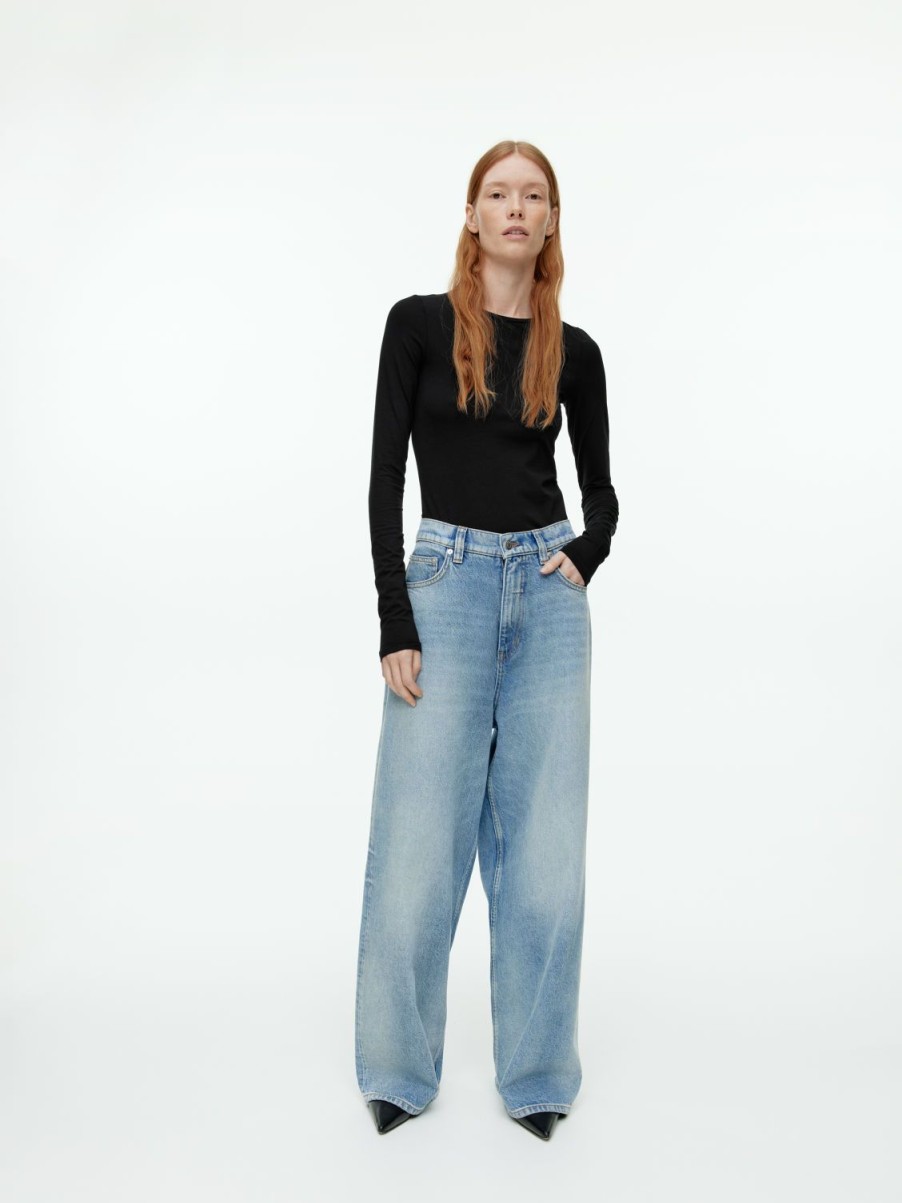 Kvinder Arket Toppe Ny | Bomuld Stretch Top