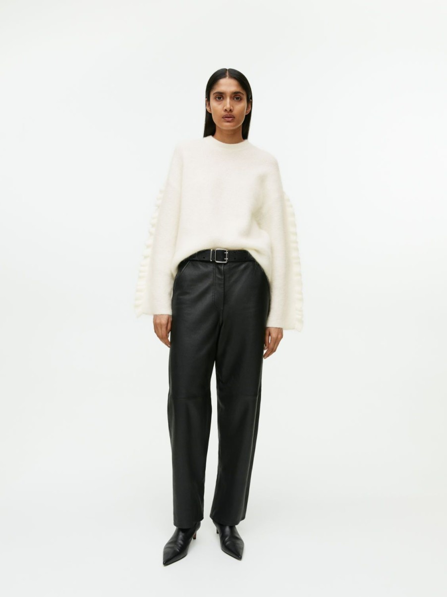 Kvinder Arket Strik | Frill Mohair-Blend Jumper