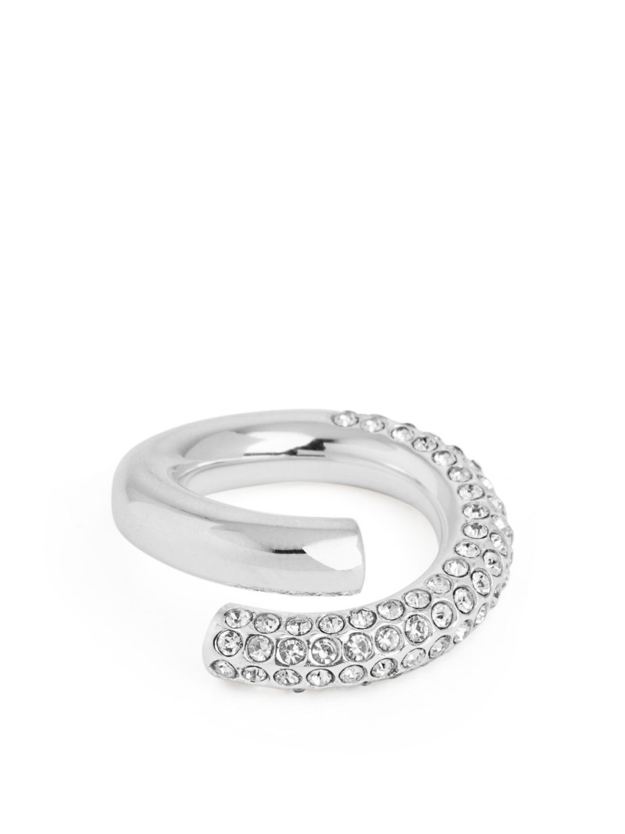 Kvinder Arket Smykker | Forsølvet Rhinestone Ring