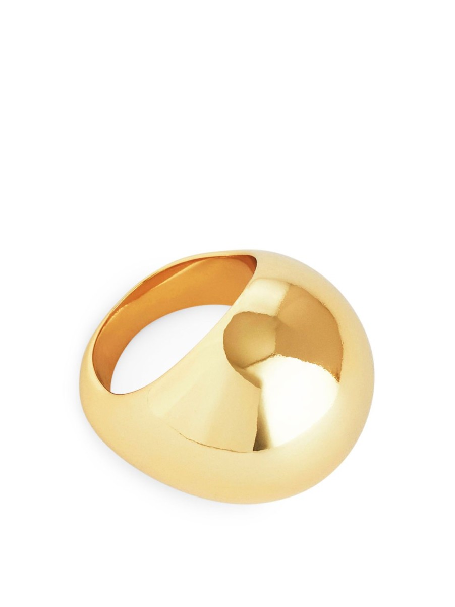 Kvinder Arket Smykker | Forgyldt Chunky Sphere Ring