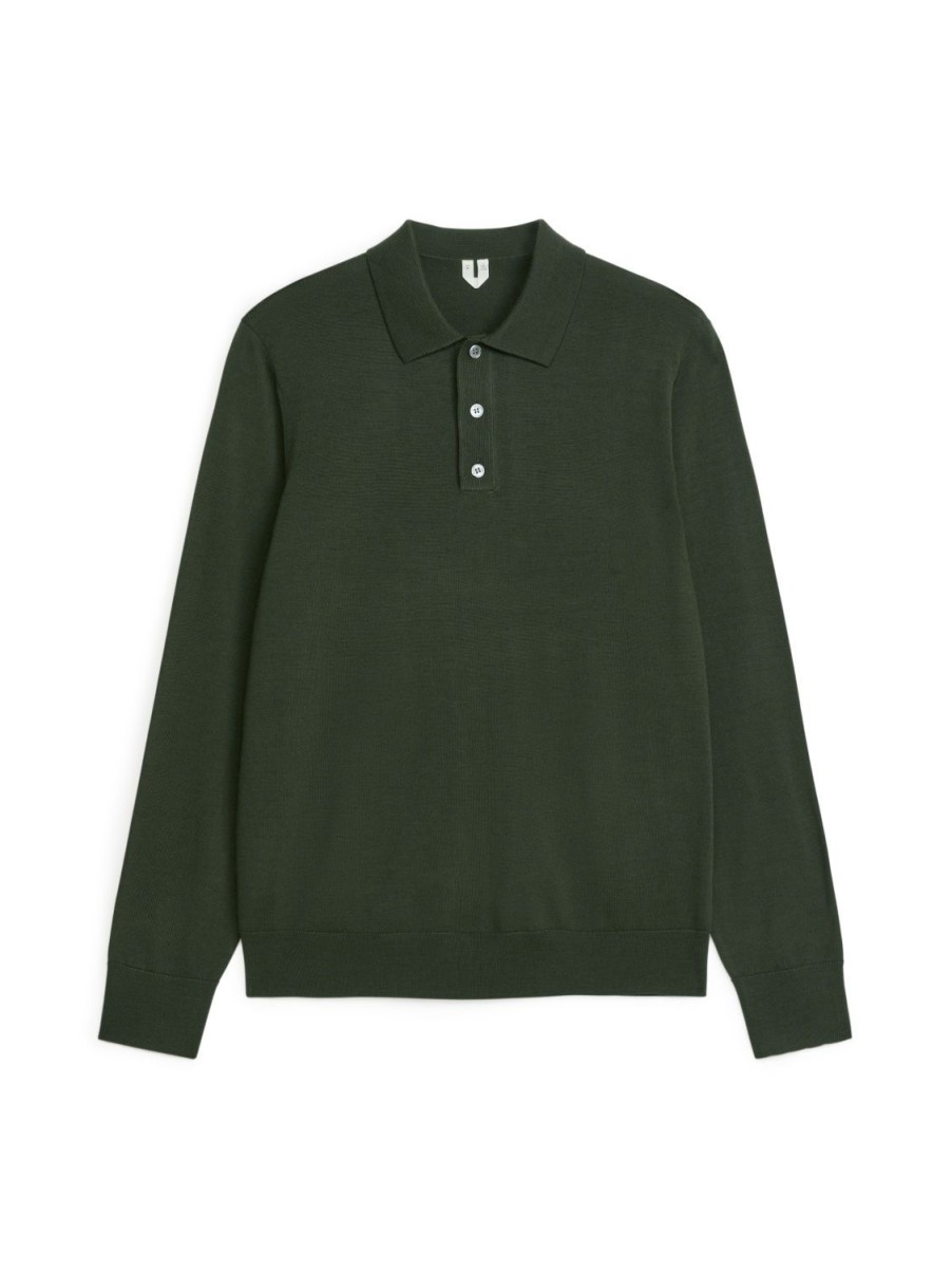 Mænd Arket Strik | Merino Polo Jumper