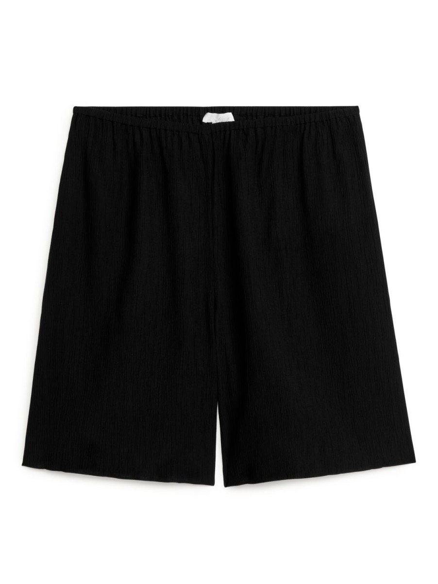 Kvinder Arket Bukser | Loose Fit Crinkled Shorts